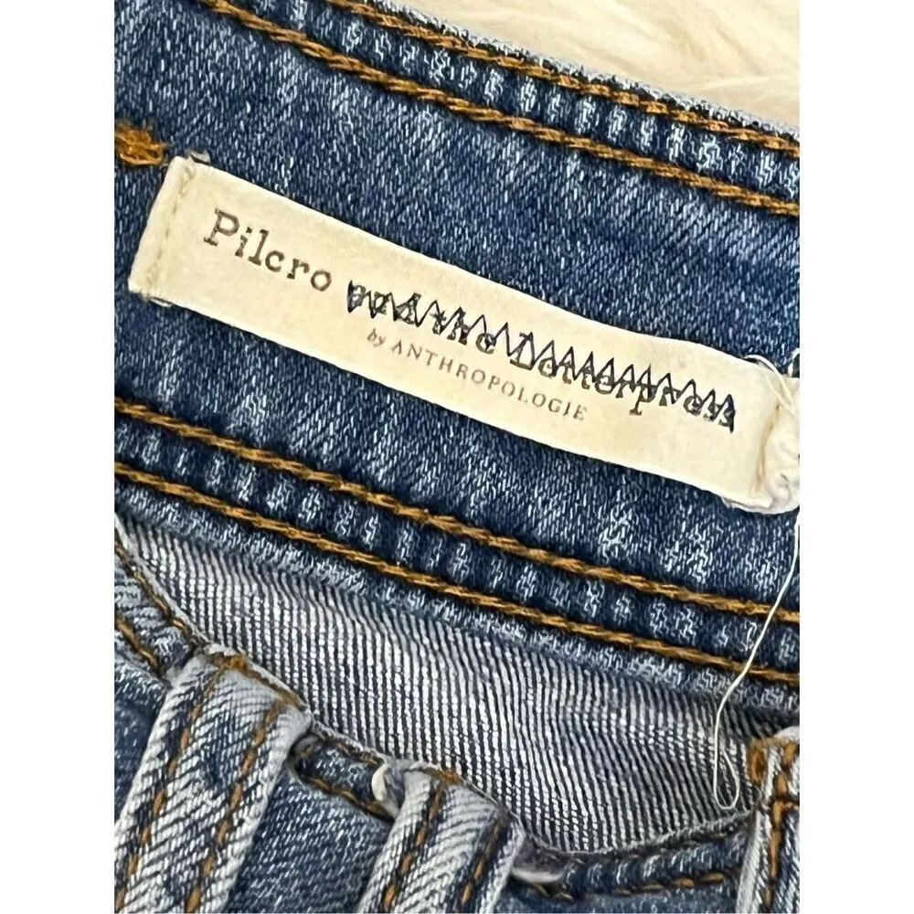 Anthropologie Pilcro Pleated High Rise Tapered Mom Jean 25 - Image 4