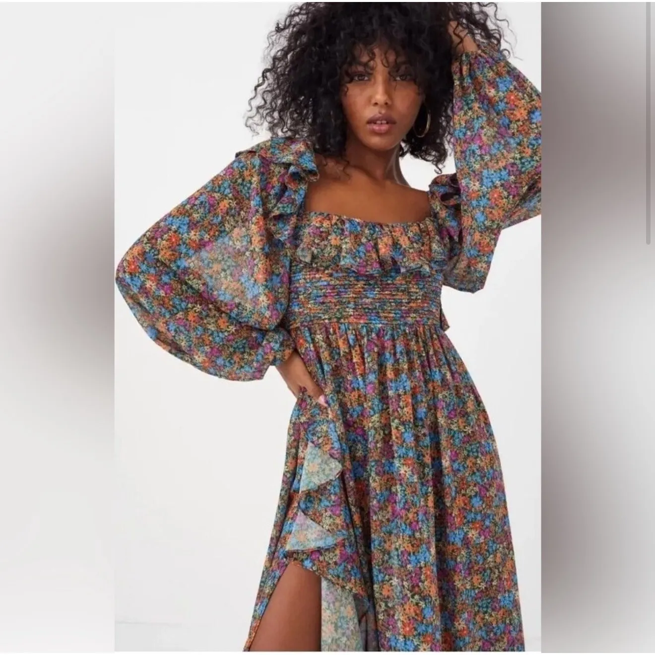 NWT For Love and Lemons Brittany
Midi‎ Ditsy Floral Midi Dress Sz Small $265 - Image 2