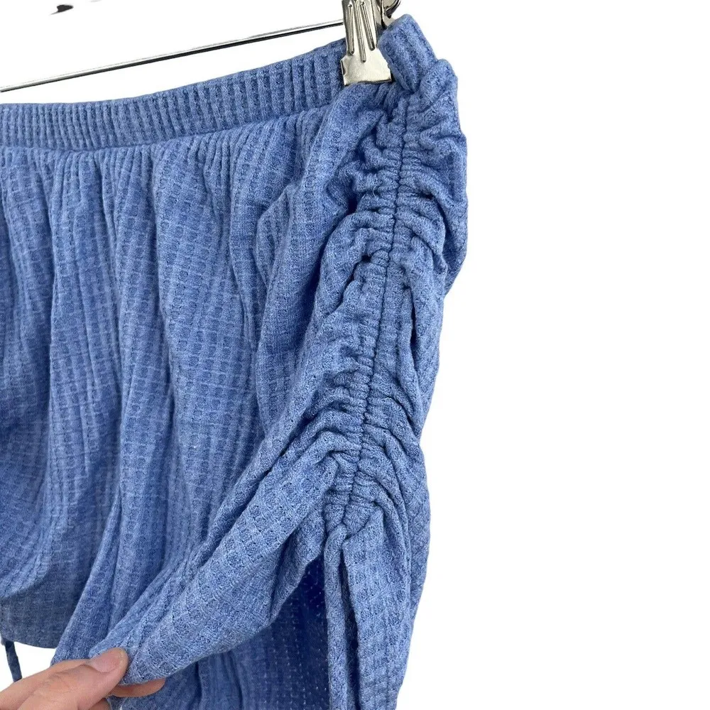Gaze Blue Waffle Knit Pull On Short Size M New - Image 2