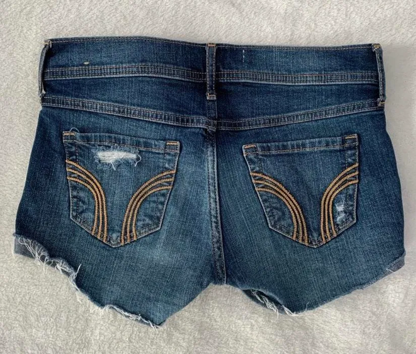 Medium Wash Jean Shorts - Image 2
