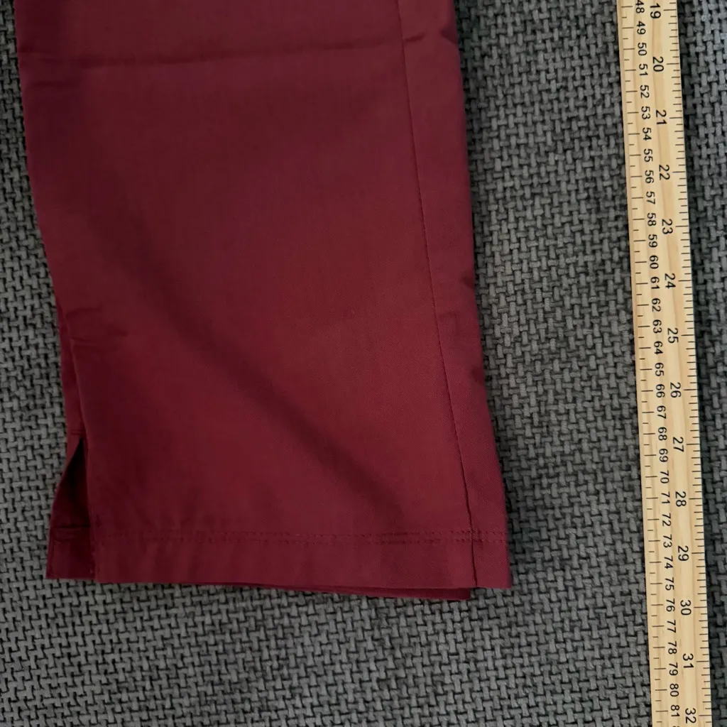 Healing Hands Purple Label Tamara Scrub Pants Wine Burgundy Size L 6-Pocket 9181 - Image 7