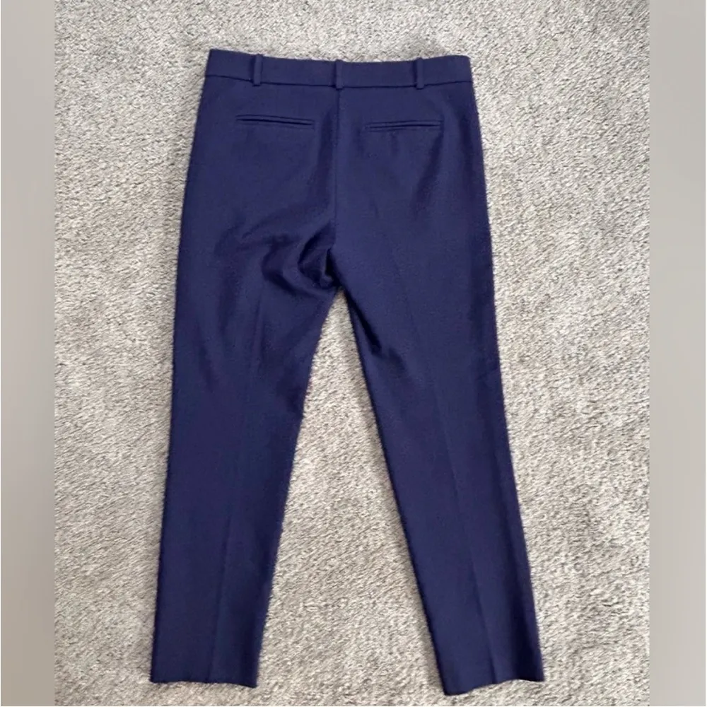 Pinko Italian Navy Blue Cropped Viscose Trousers Stretchy size 6 - Image 10