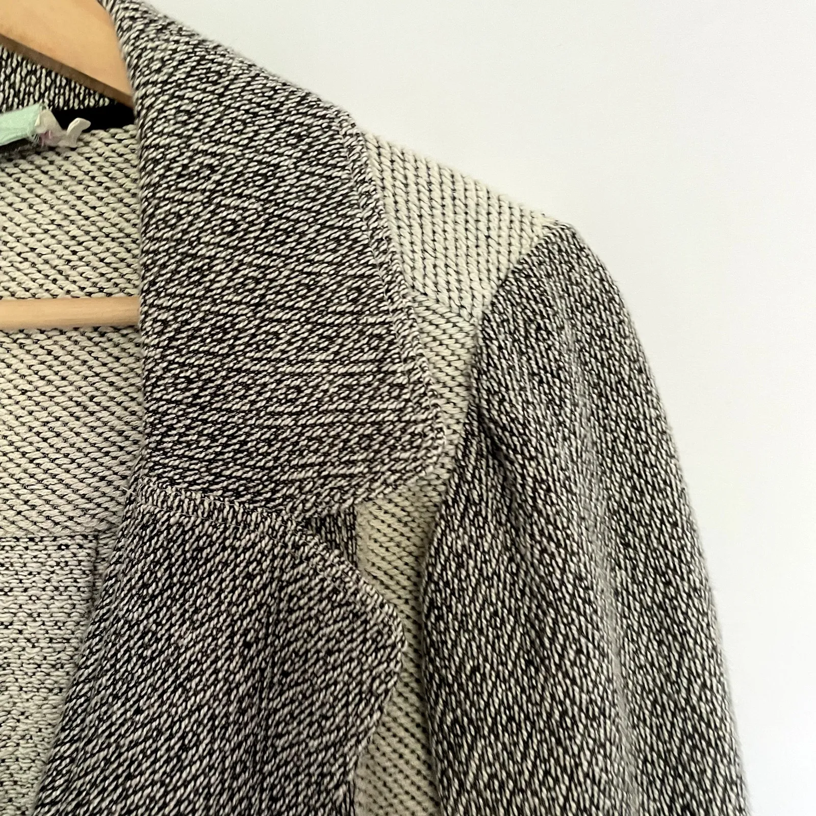 Anthropologie Saturday Sunday knit colorblock gray women's size small blazer - Image 2