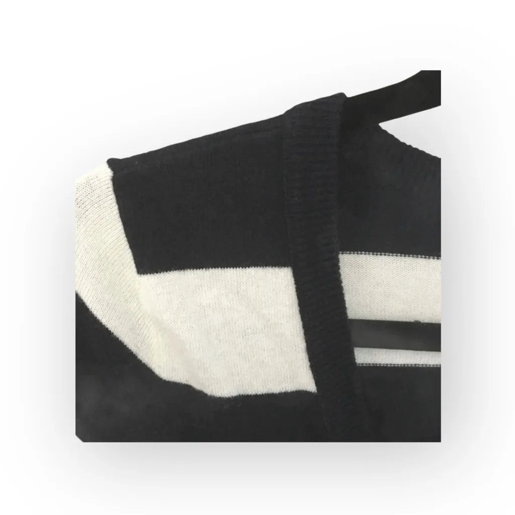 Hollister ★ Varsity Collegiate Rugby Stripe Cardigan Sweater ★ Navy White ★ S - Image 5