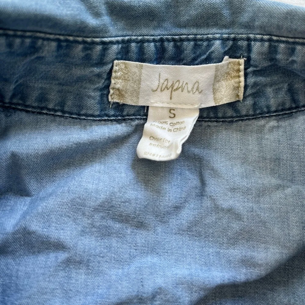 Denim button up long sleeve shirt - Image 2