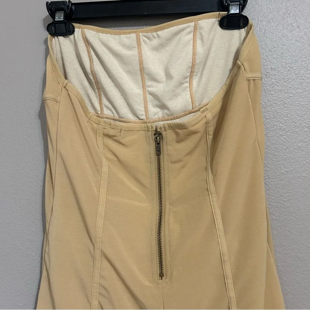 Urban Outfitters Bari neutral corset mini dress women’s size large - Image 7