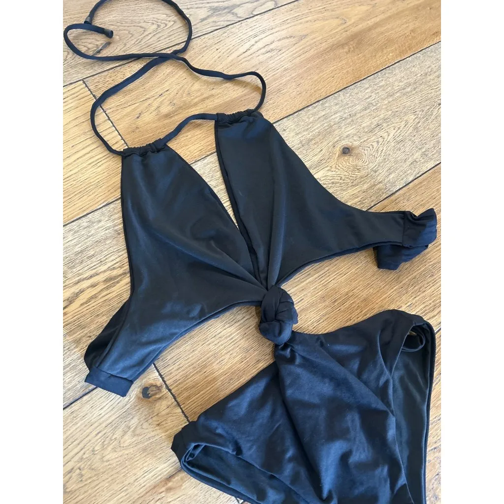Agua Bendita x REVOLVE Tutti One Piece Black Womens XS - Image 5