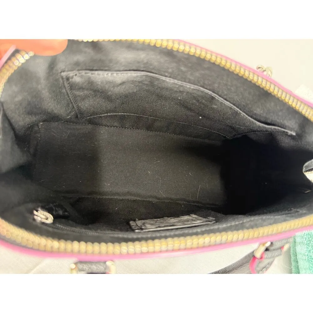 Coach Mini Sierra Crossbody Satchel F13310 in Black Multi Edgepaint - Image 3