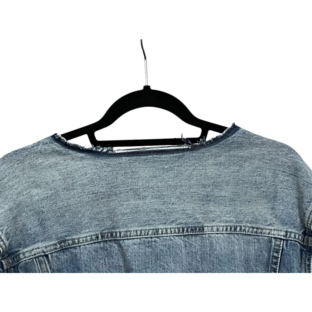 Lucky Brand NWT The Trucker Denim Jean Jacket Size 3X Medium Wash Casual Cotton - Image 6