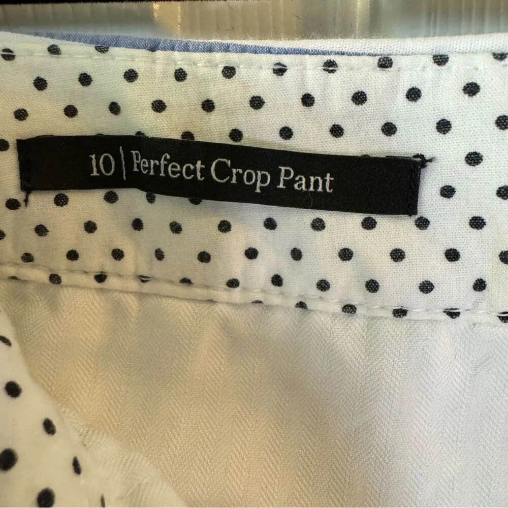 Talbots Perfect Crop Pants At Waist Slim Leg Seersucker Women’s Size 10 NWT - Image 9