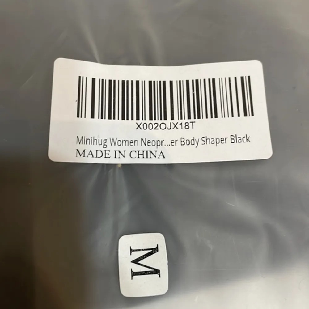 Women Neoprene Black zipper hook and loop closure weight loss body shaper Sz M Size M - Image 66