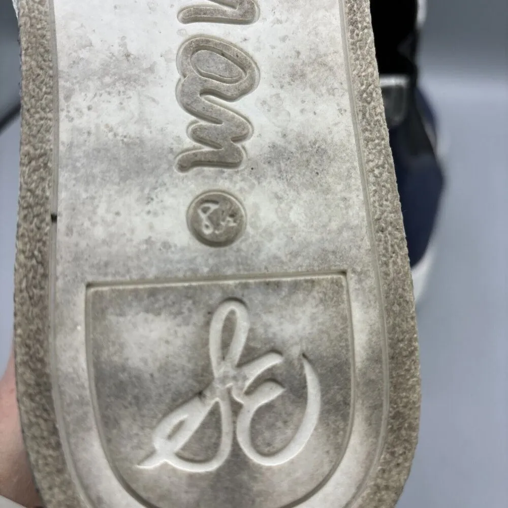 Sam Edelman Boot Womens 8.5 Blue Margot High Top Sneaker Ankle Comfort Casual‎ - Image 6