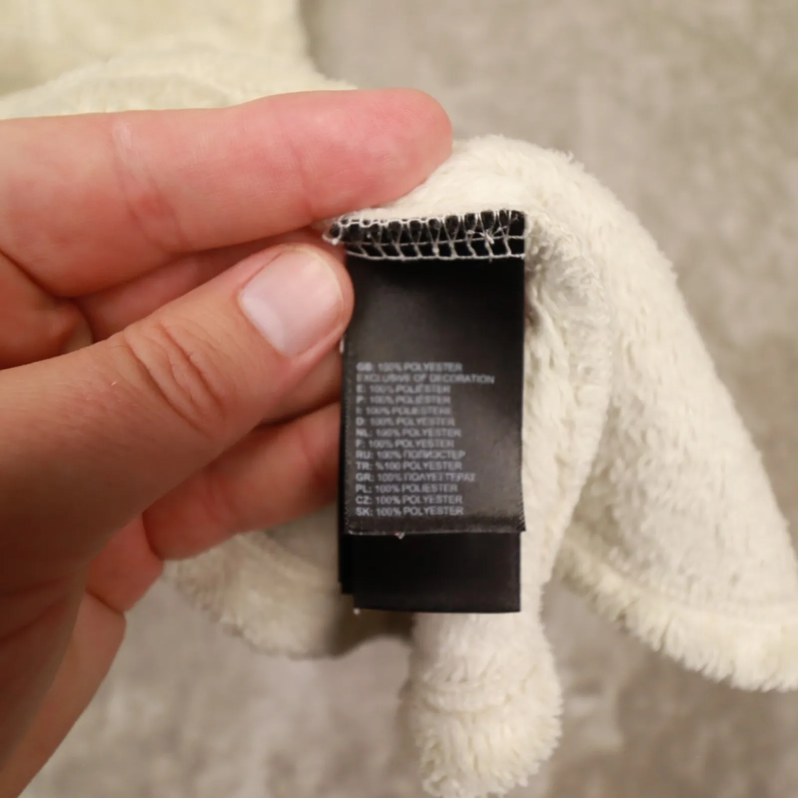 The North Face Vest Cream‎ Ivory High Pile Fleece Full Zip Women's size Small - Image 7