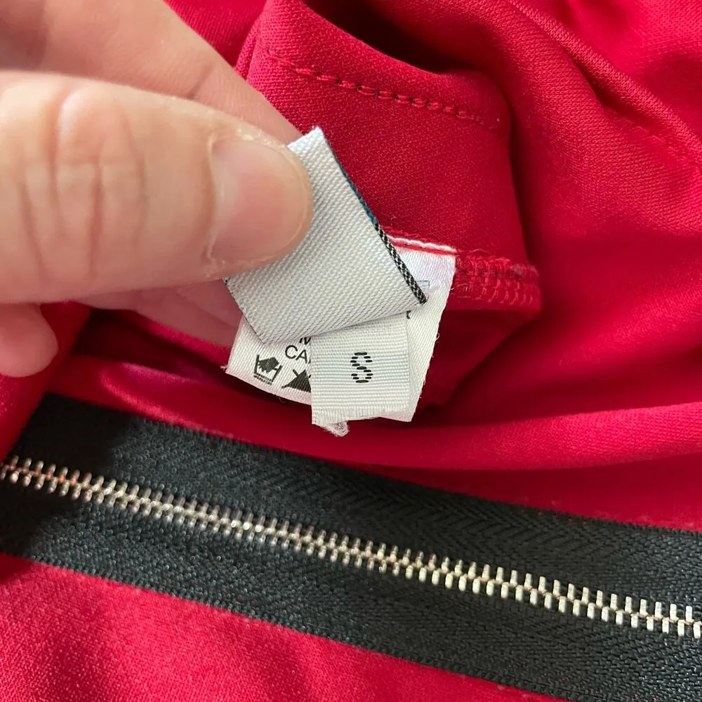 In Control Red "LOVE" Zipper Front Strapless Tube Top - Image 6