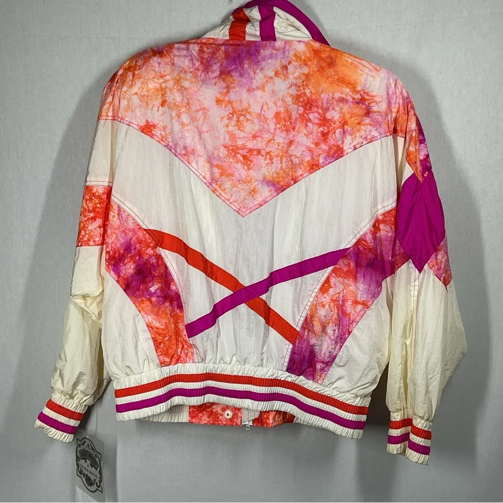 East West Vintage 90s Pink and Orange Windbreaker in Size Large Unisex - Image 8