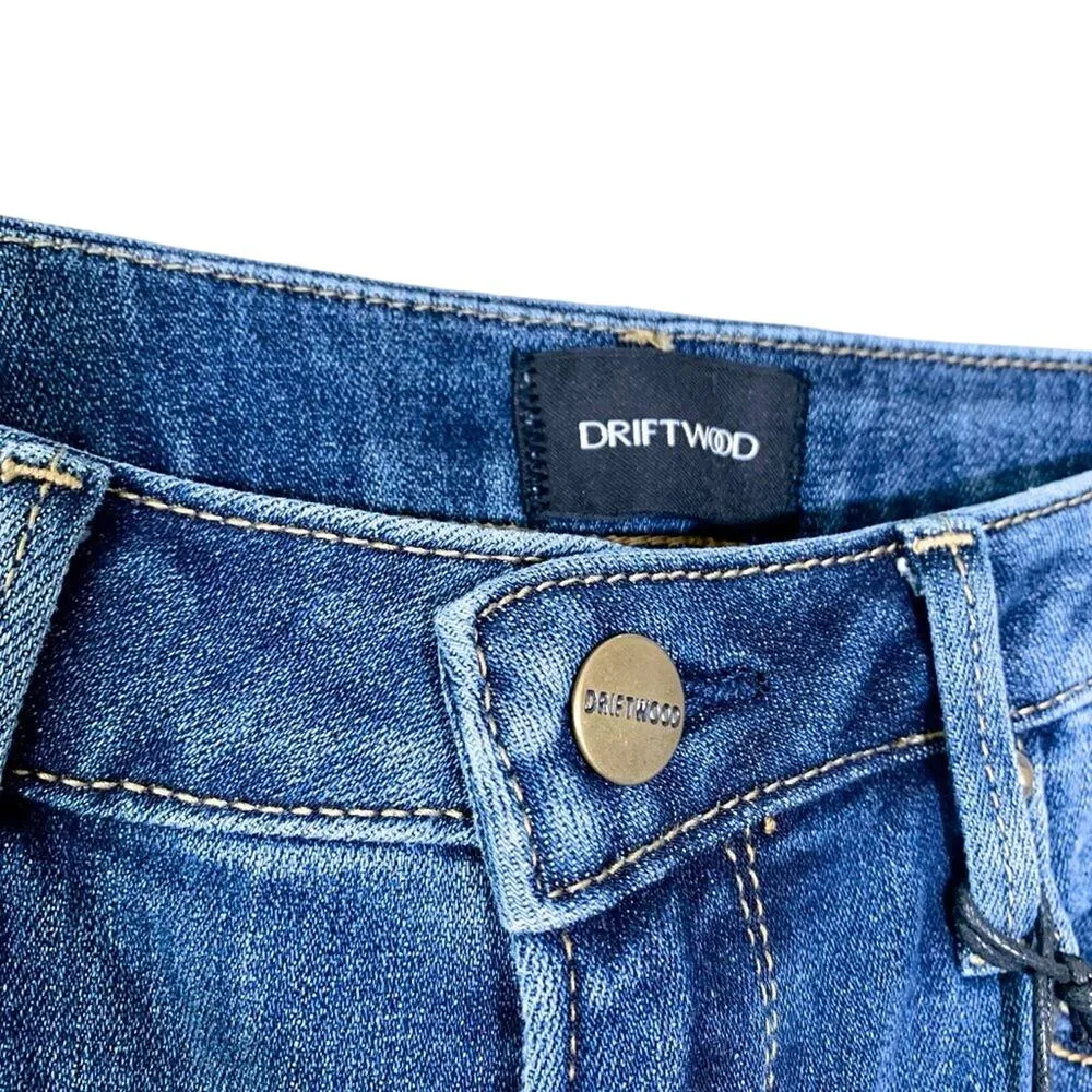 Driftwood NEW Jackie High Rise Skinny Embroidered Rosie Santina Blue Red Pink 28 - Image 7