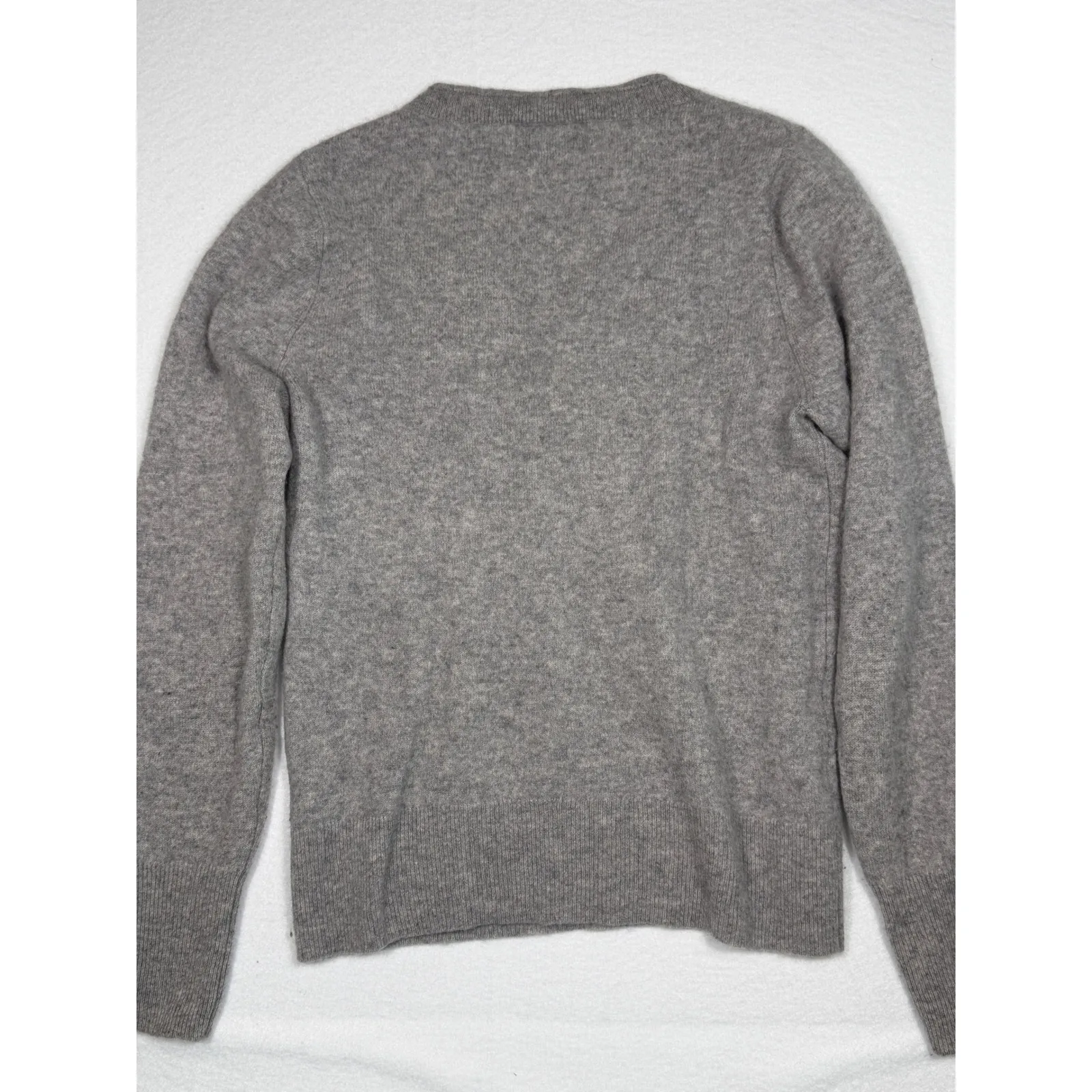 MAGASCHONI Womens Grey 100% Cashmere V Neck Sweater XL - Image 6