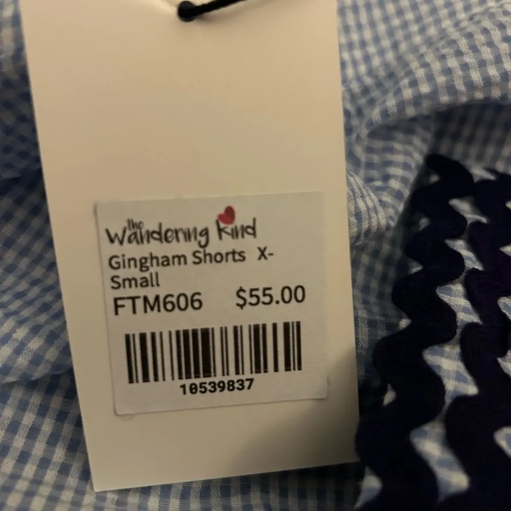 THML Blue gingham shorts - Image 4