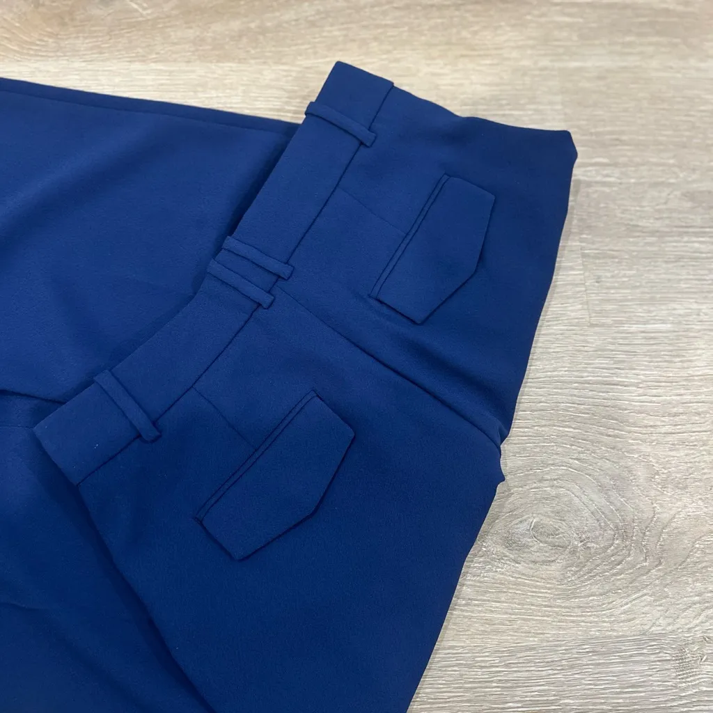 NWT J.Crew Navy Blue High-Rise Wide-Leg Pants Tall Size S/XS - Image 4