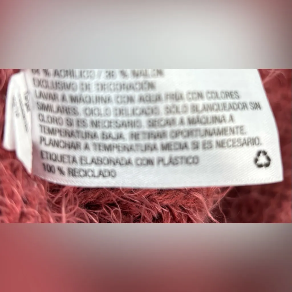 Knox Rose M Ribbed Fuzzy Knit Pullover  Sweater in Coral - Image 6