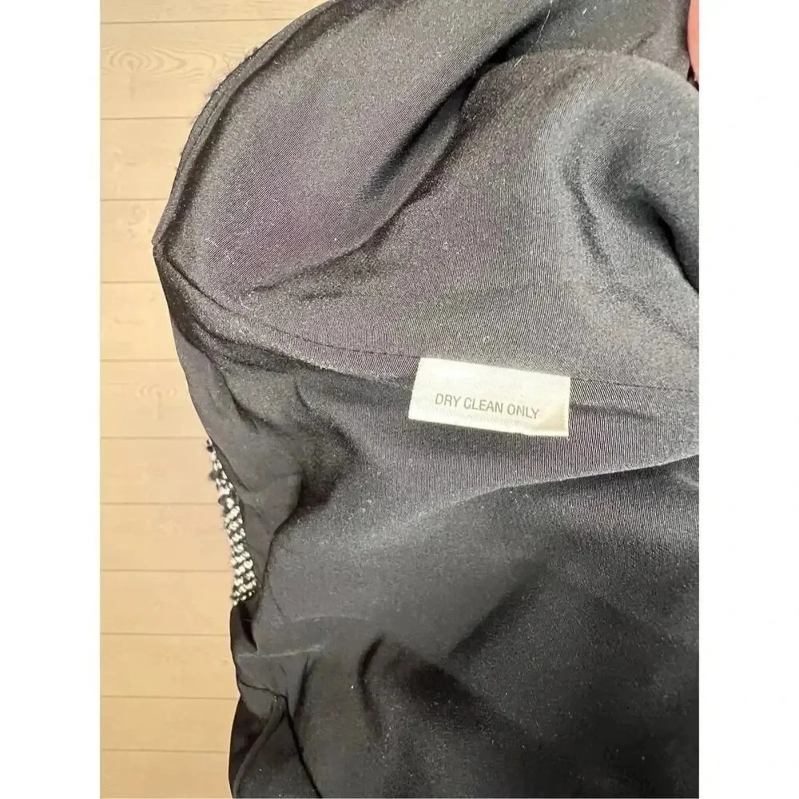 Vintage Victor Alfaro Black/white Tweed Jacket Blazer front pockets Size 14P Black - Image 8