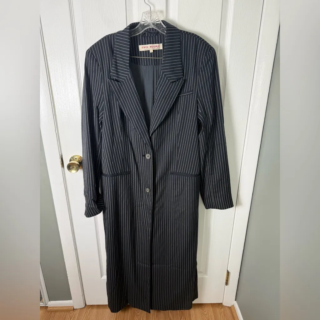 Free People Hailey Longline Striped Duster XL - Image 2