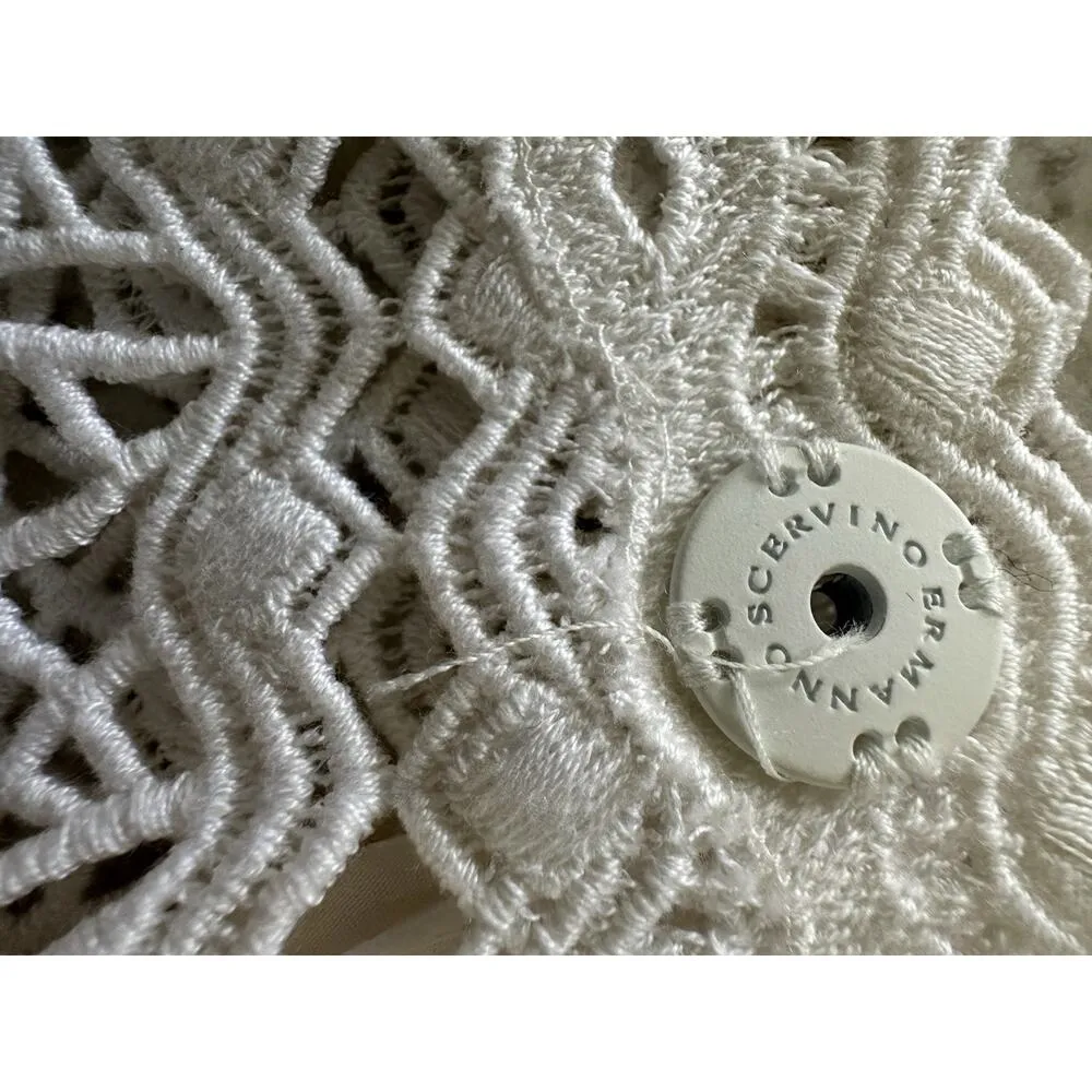 ERMANNO SCERVINO White Skirt Lace Pencil Wrap Lined Zipper Sz 40 NWT $1,655 - Image 13