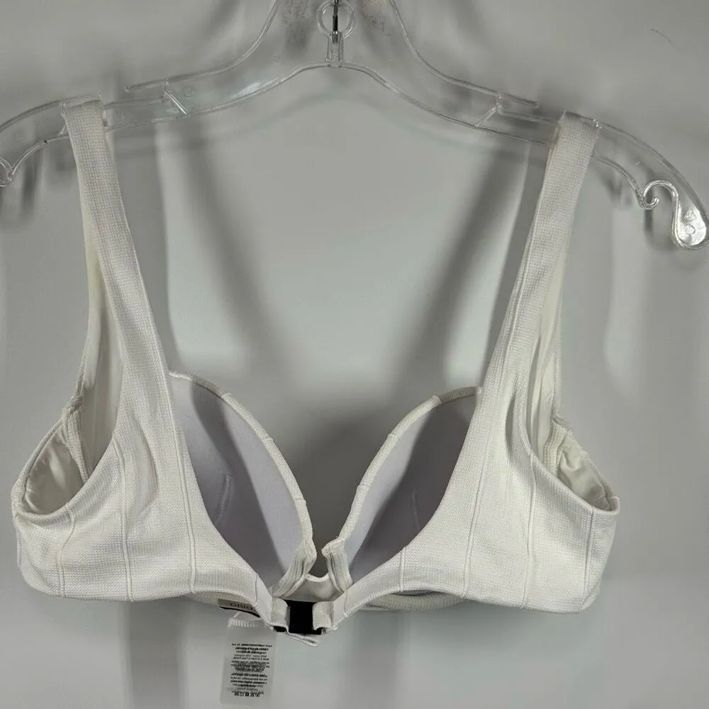 Onia Solid White Marilyn Bikini Top Size Medium NWOT - Image 7