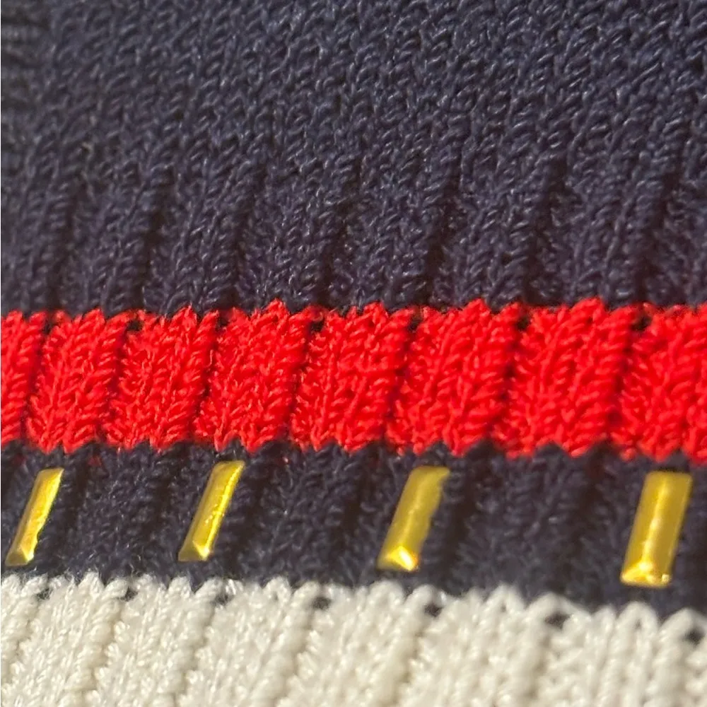 ST. JOHN Nautical sport vintage Navy sweater vest size PS - Image 6