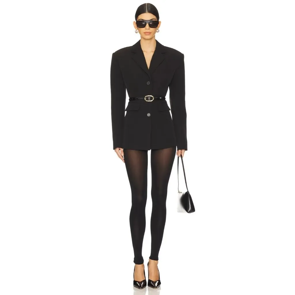 Wolford Velvet 66 Leggings in Black XSmall New Womens Tights Nylons Pantyhose Size XS - Image 4