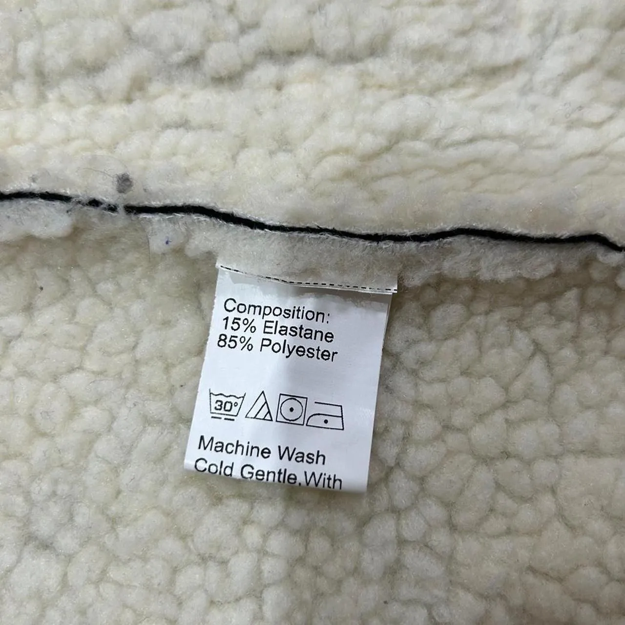 Faux Suede Sherpa Lined Jacket - Image 7