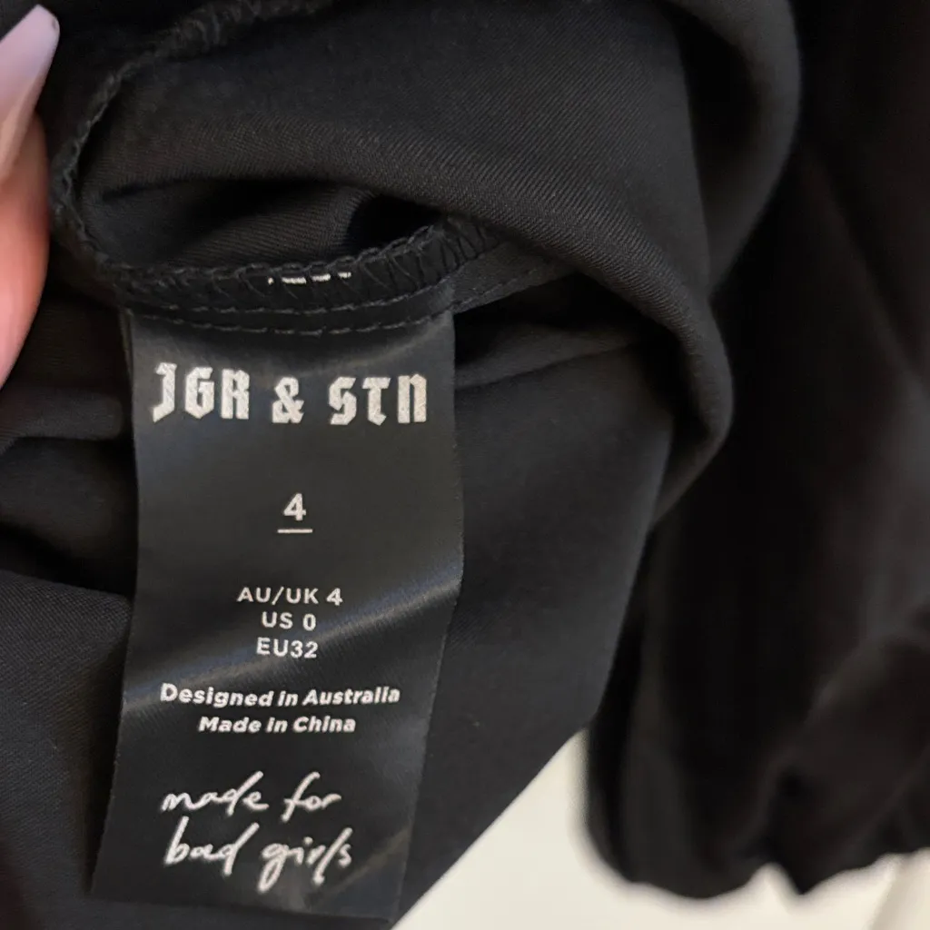 Jagger & Stone “the Liv” Black Balloon Sleeve Mini Dress – Stunning LBD Size XS - Image 6