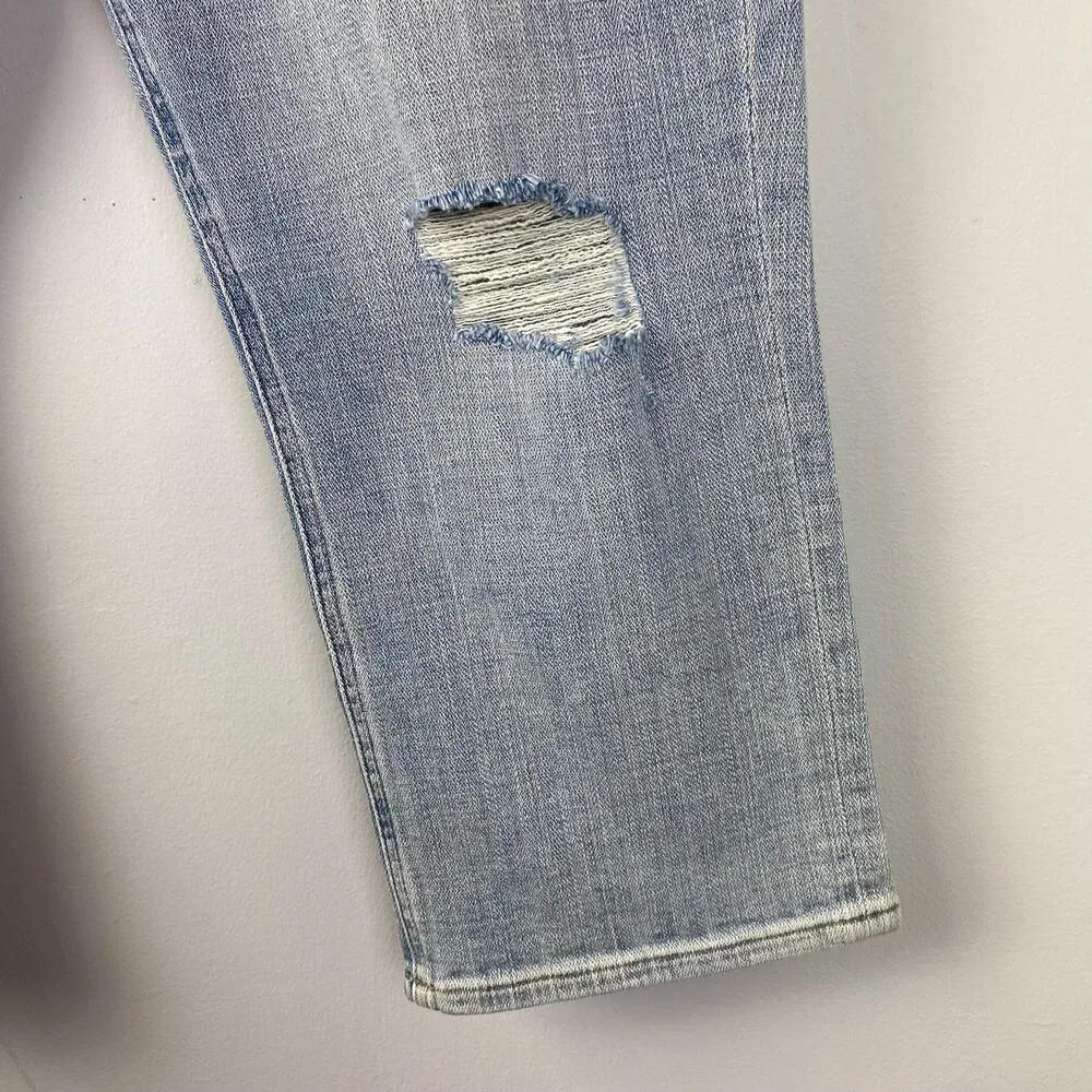 Cosmic Blue Love Light Wash Brielle Vintage High Rise Capri Jeans Size 32/14 - Image 5