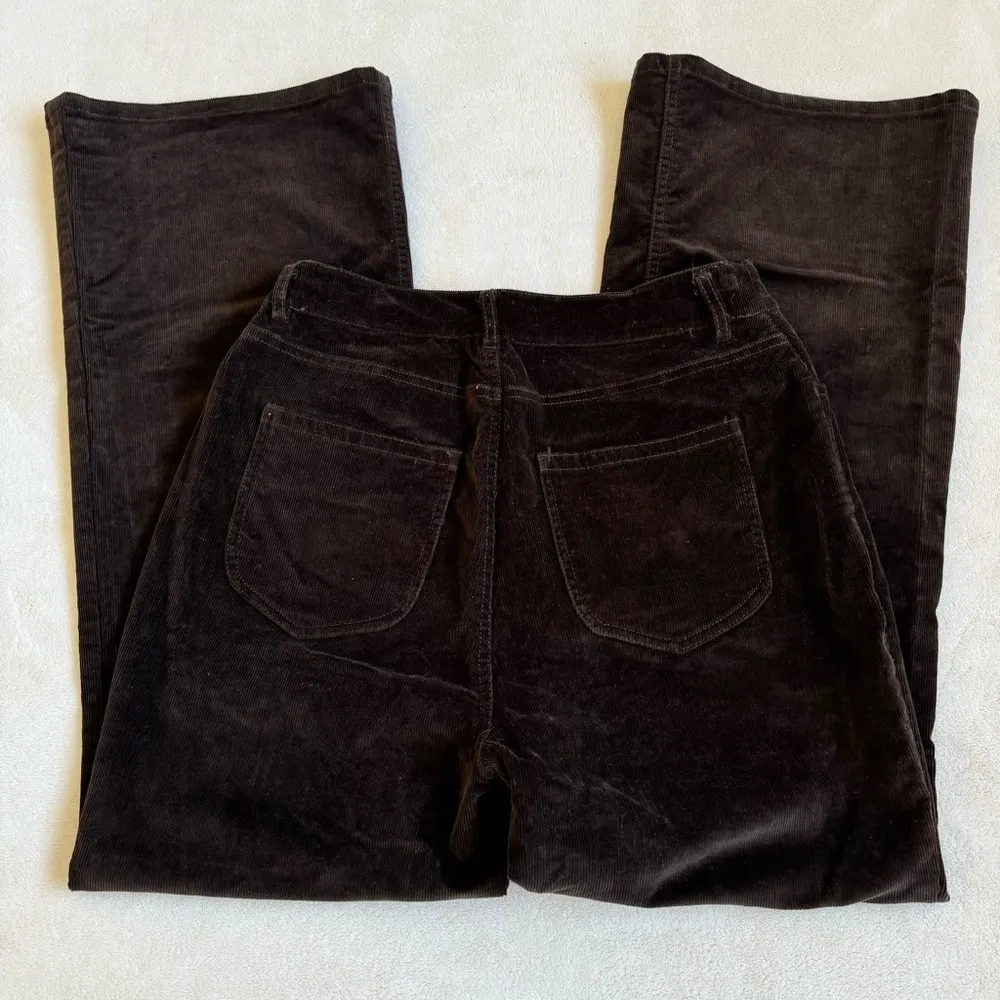 & Other Stories & Other Stories Corduroy High Waist Flare Pants in Dark Brown - Image 5