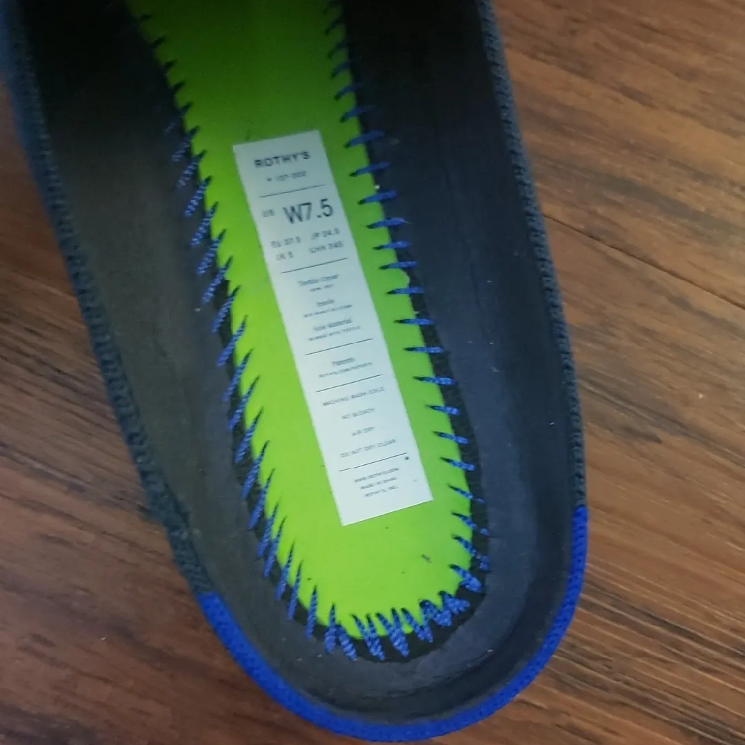 Rothys Womens Classic Navy Mules Size 7.5 - Image 3