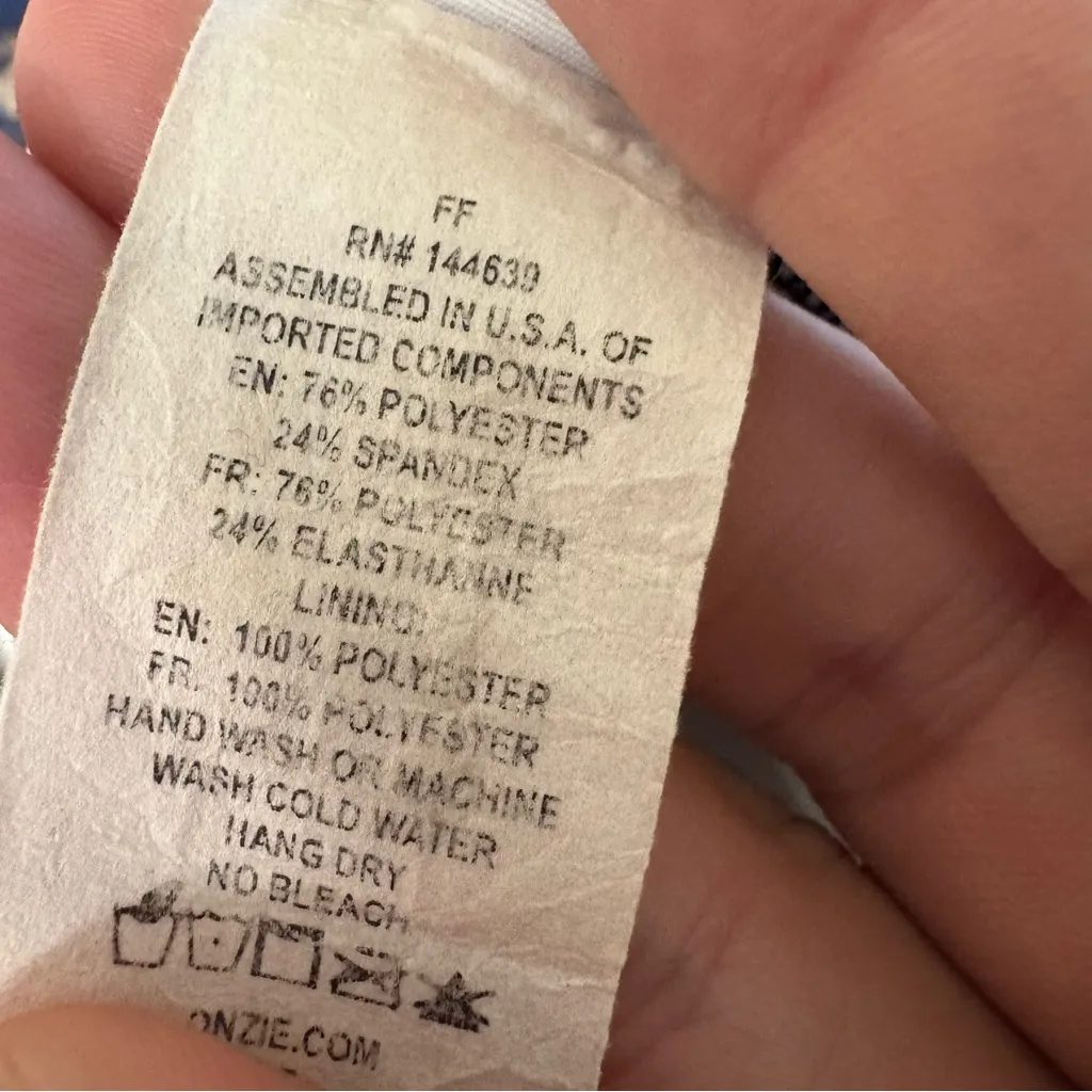 ONZIE High Rise‎ Leggings in Purple Marble Size Small - Image 7