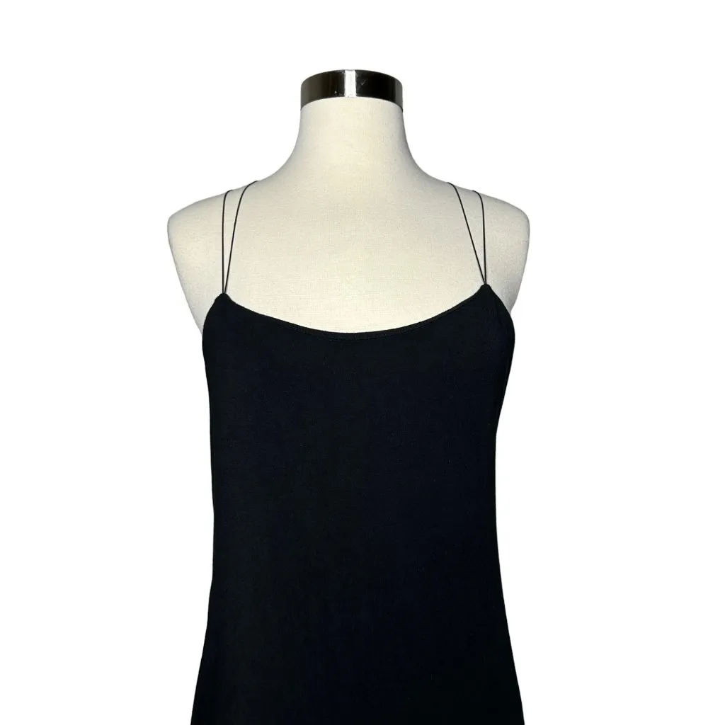 T by Alexander Wang Strappy Tank Dress Size Large Black Mid Length Bodycon - Image 4