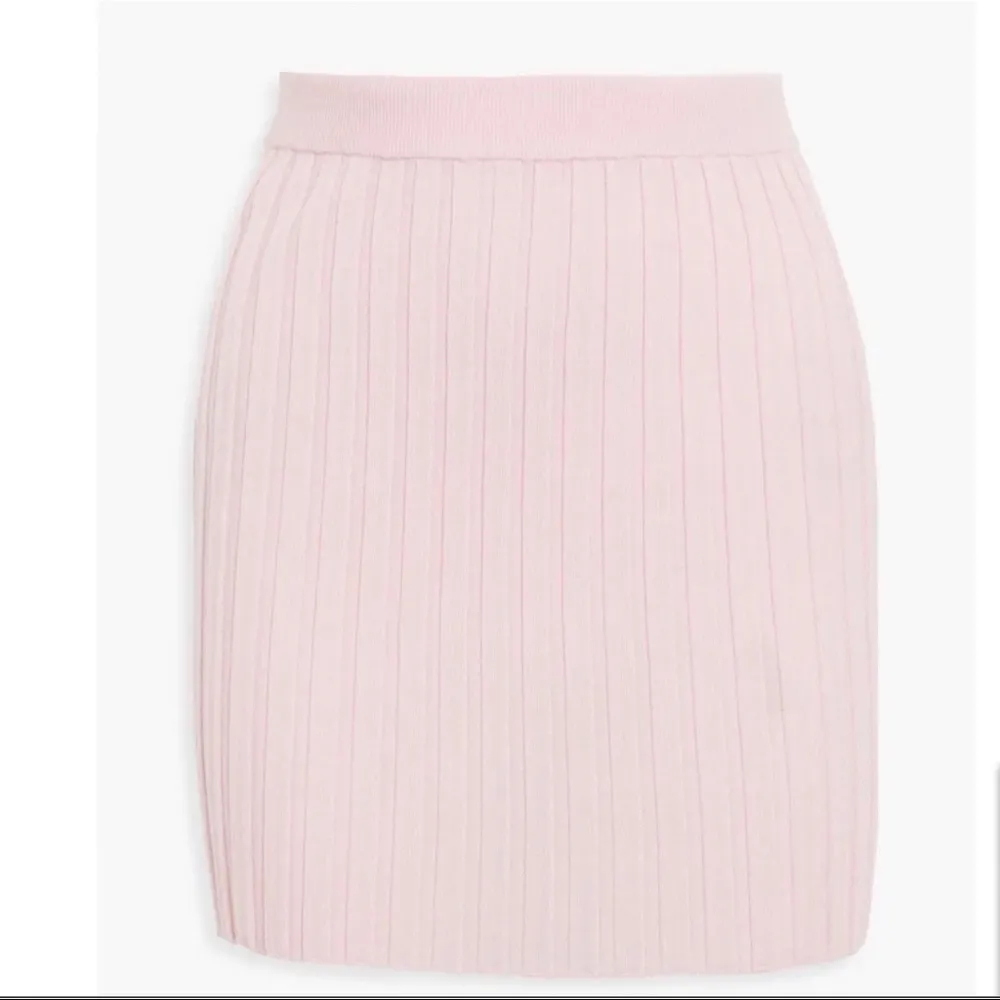 NWT HELMUT LANG Ribbed Wool Pink Mini Skirt | Size Medium - Image 93