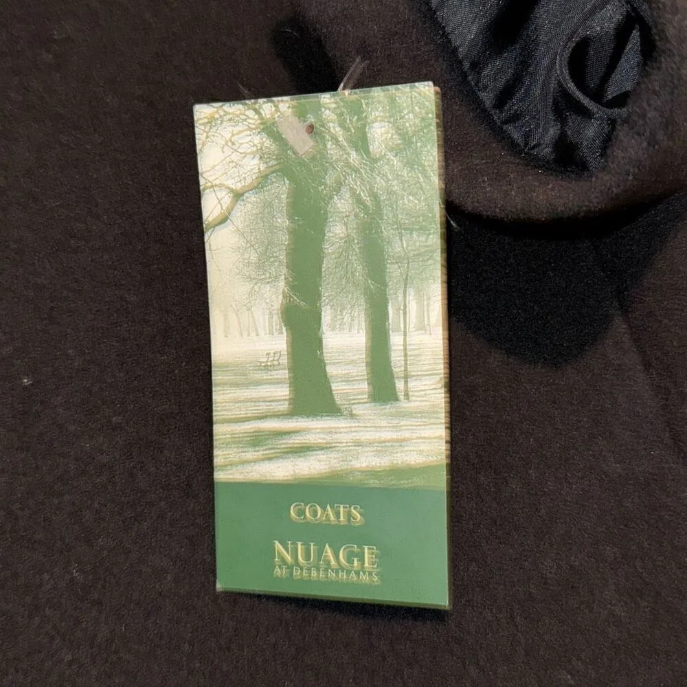 NWT Nuage at Debenhams black long coat size 16 - Image 6