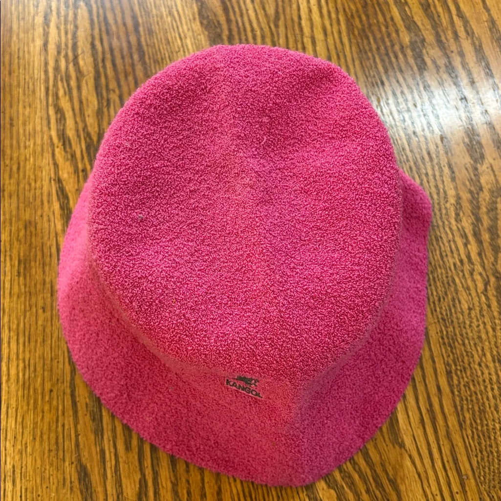 Kangol Vibrant Pink Terry Bucket Hat - Image 3