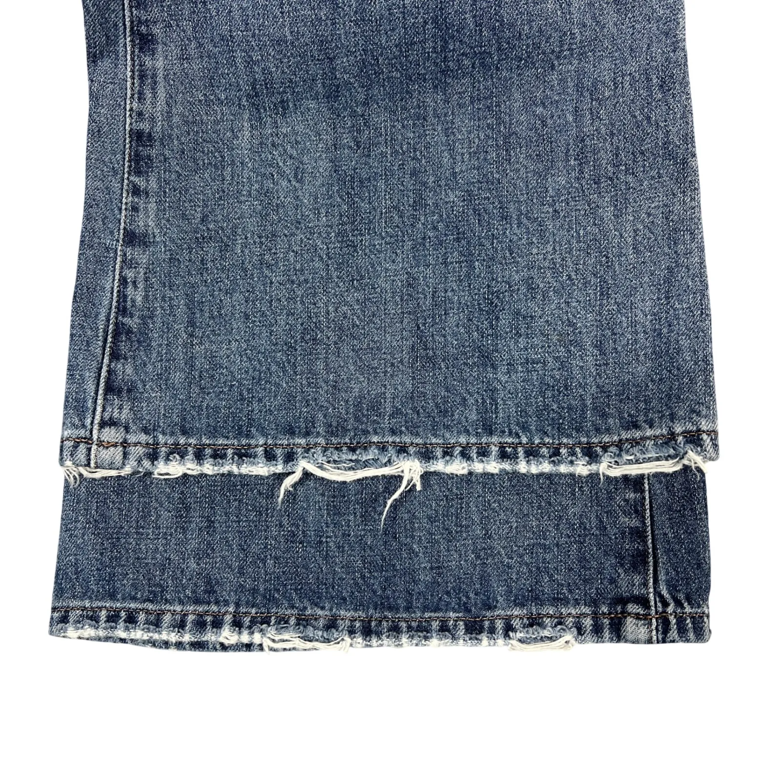 Pistola Stevie High Rise Relaxed Flare Jeans 29" Distressed Med Wash Boho Grunge - Image 8