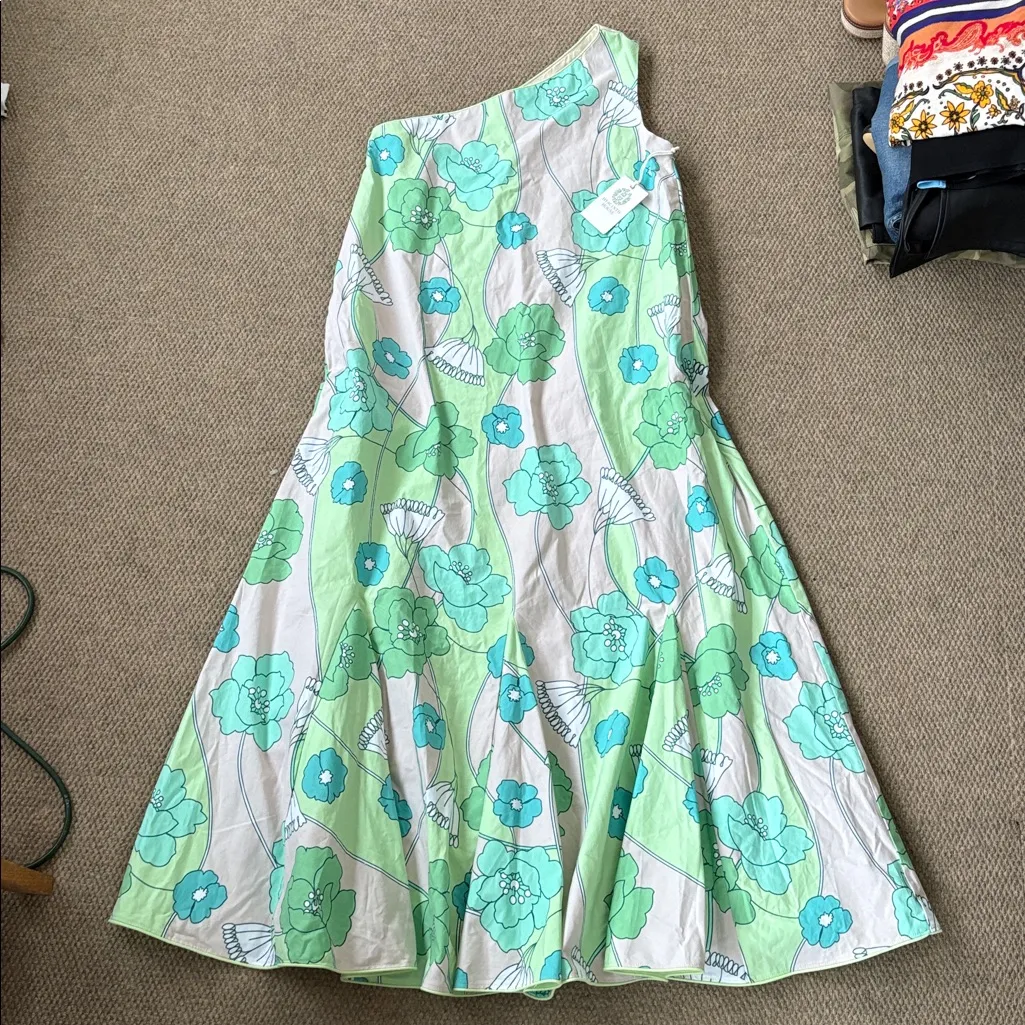 NWT Tuckernuck Hyacinth House Sabine Floral One Shoulder A-Line Dress Small - Image 5