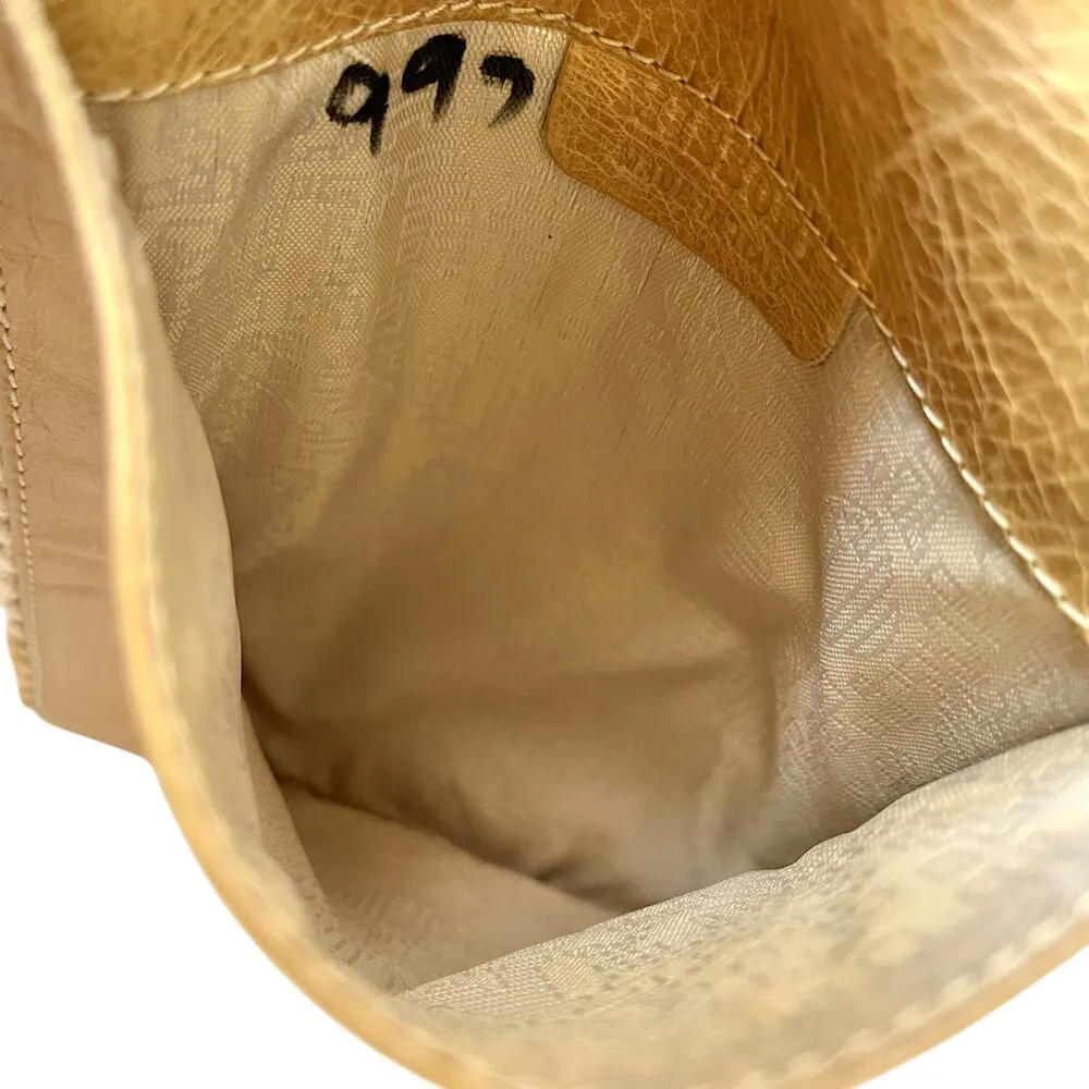 RARE Missoni Vintage Neutral Striped Knit Leather Flap Belt Bag Shoulder Purse - Image 5