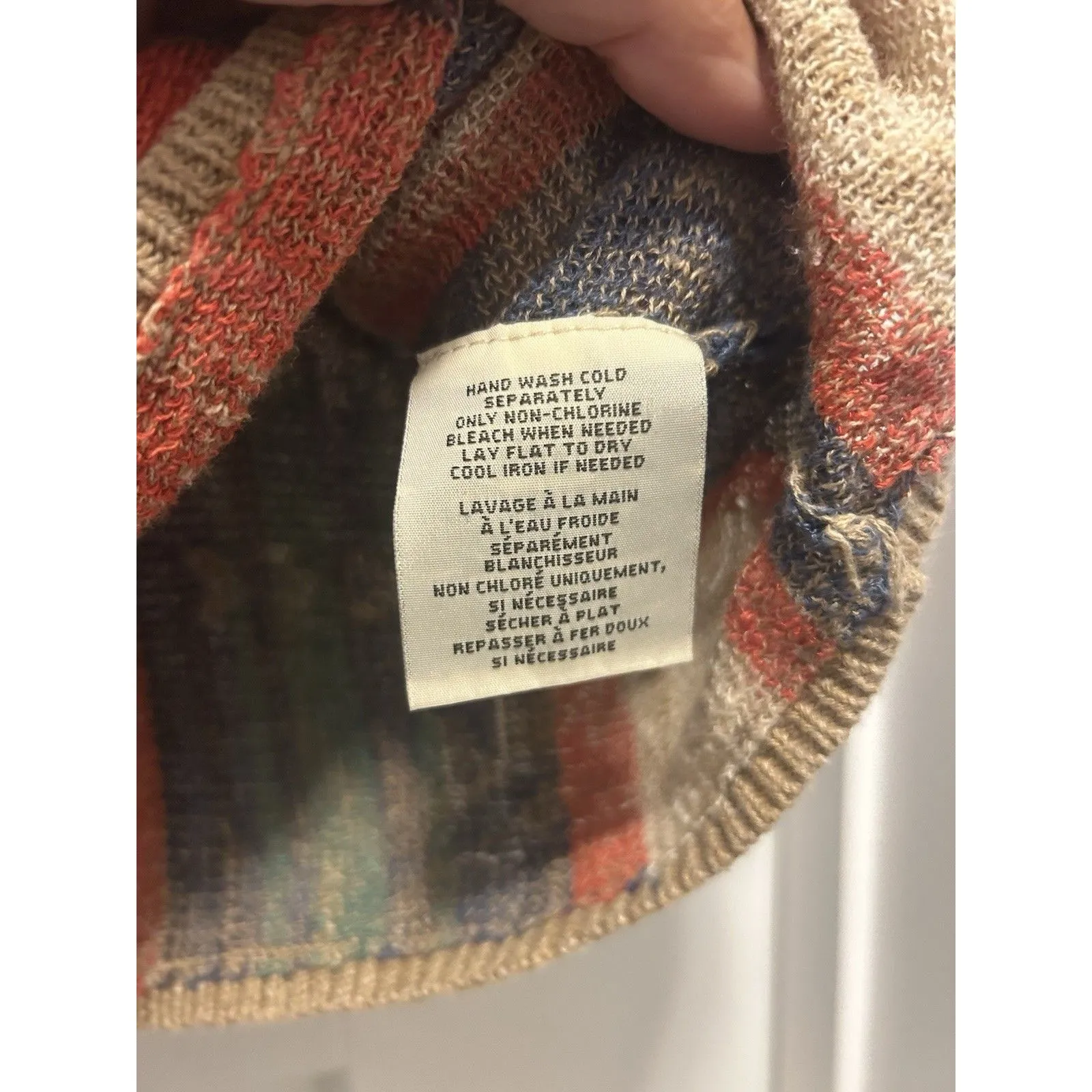 Denim & Supply Ralph Lauren Vintage Womens Sweater Poncho Size Medium Western - Image 3