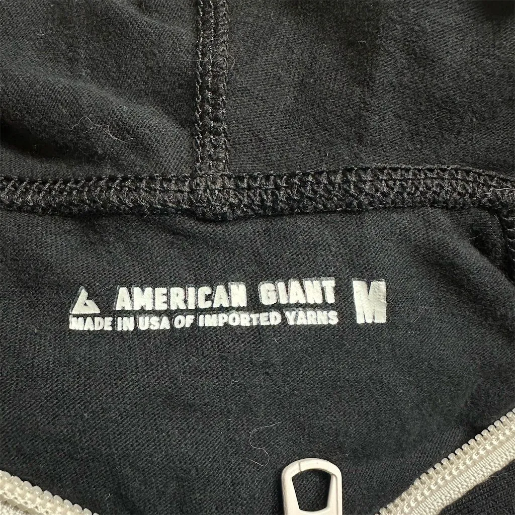 NWOT American Giant Lightweight Full Zip Hoodie M Black Casual Layering Basic Size M - Image 6