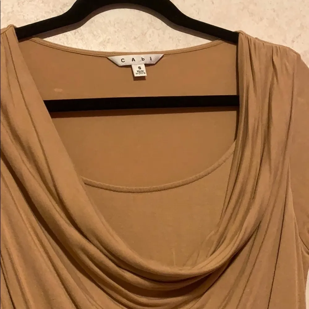 Cabi sinched swoop neck sweater tunic cream - Image 3