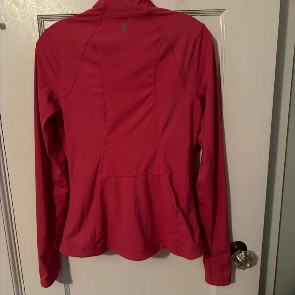 Sweaty Betty Power Boost Workout Zip Up Athletic Fit Jacket Pink Small - Image 8