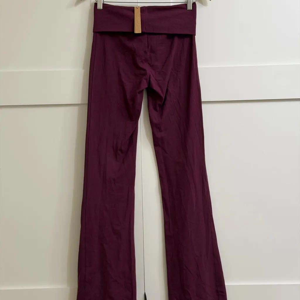 NWT Skims Cotton Jersey Foldover Pant SMALL - Image 3