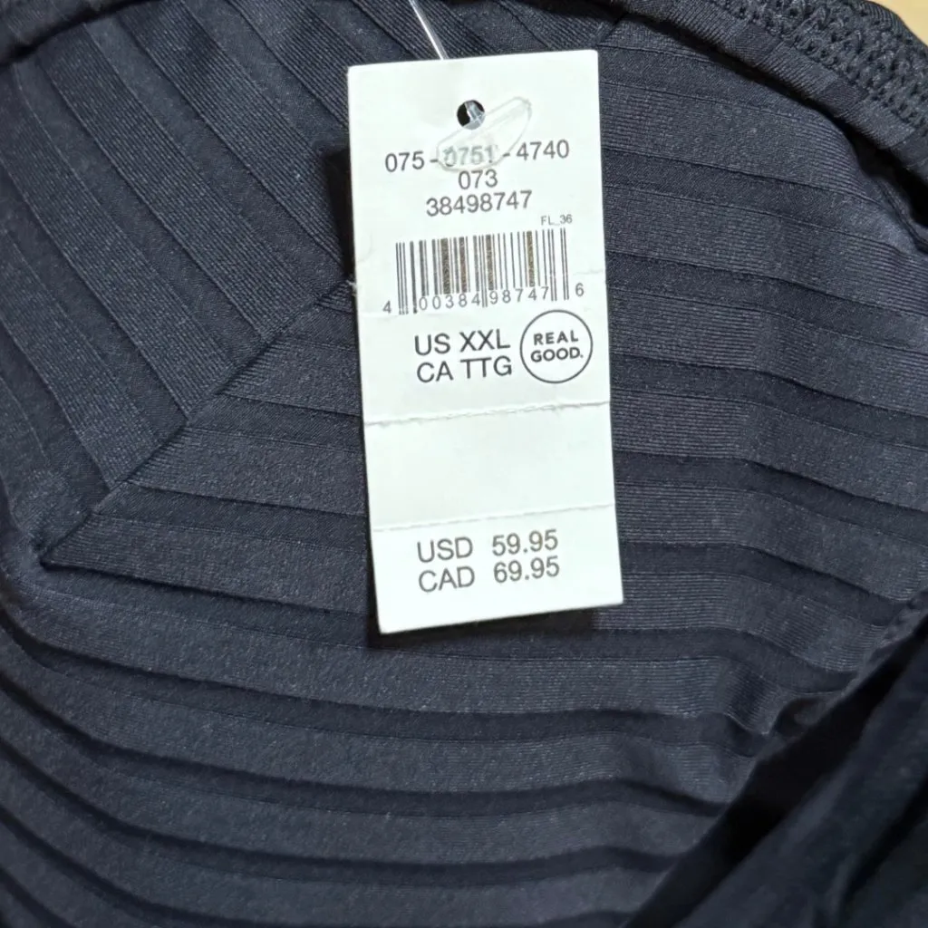 Aerie NWT Wide Rib Cut Out Ring One Piece Swimsuit Black Monokini XXL - Image 6