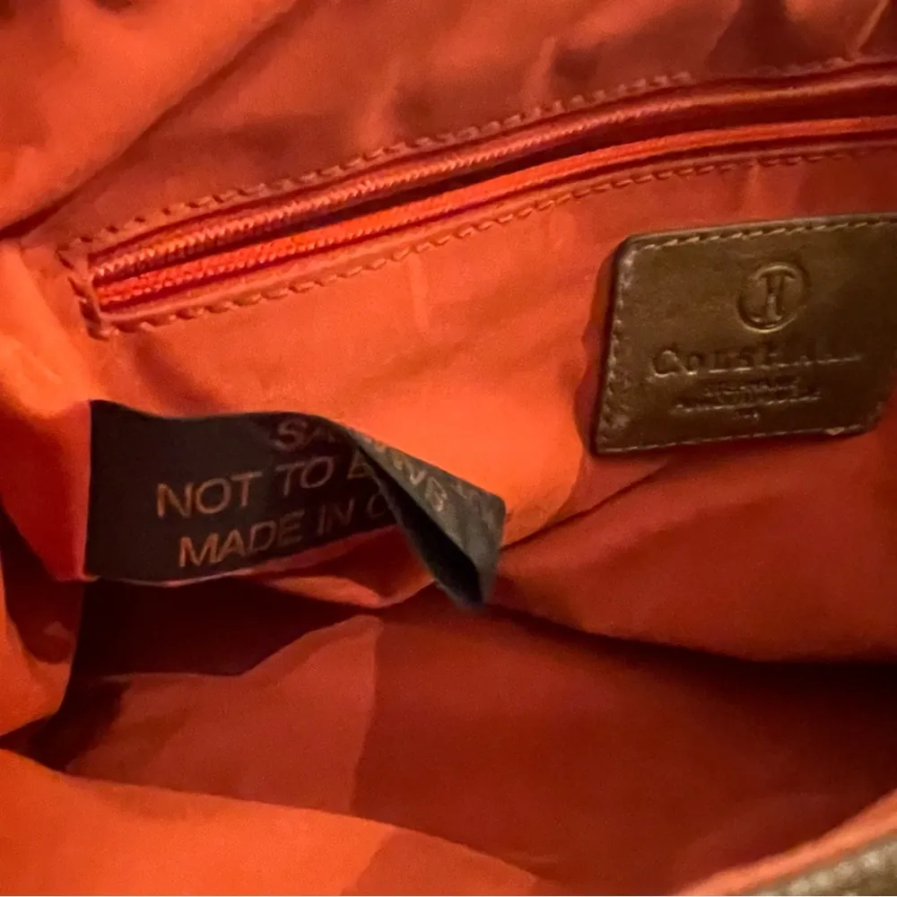 Cole Haan Metallic Gold Brown Stephanie F05 Leather Shoulder Bag - Image 5